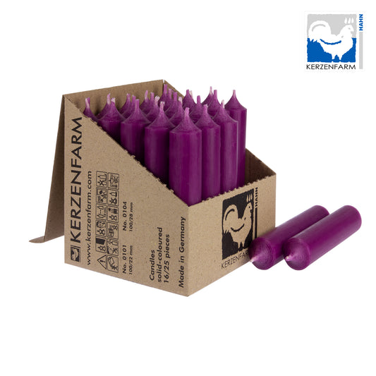Kerze 100/22 mm Aubergine