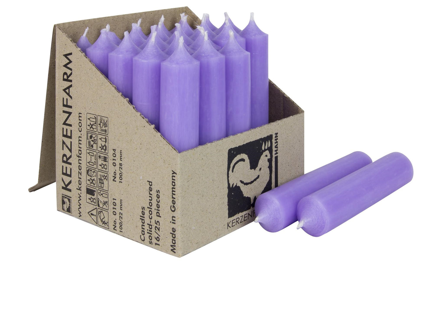 Kerze 100/22 mm Lavendel