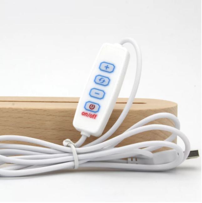 Nachtlampe personalisiert aus Acryl mit Motiv Panda I