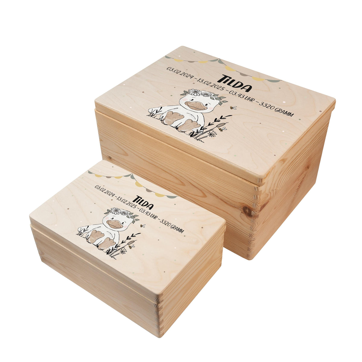 Erinnerungsbox aus Holz mit Motiv Gans 2, Produktbild 7
