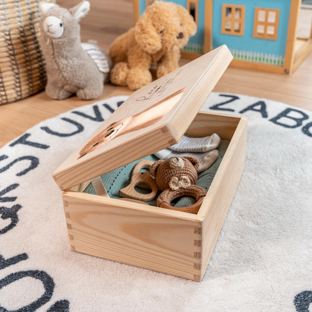 Erinnerungsbox aus Holz Motiv Otter 2, Produktbild 2