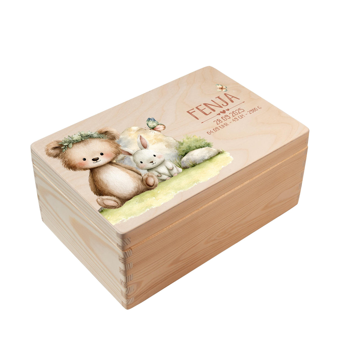 Erinnerungsbox aus Holz Motiv Tiere 2, Produktbild 5