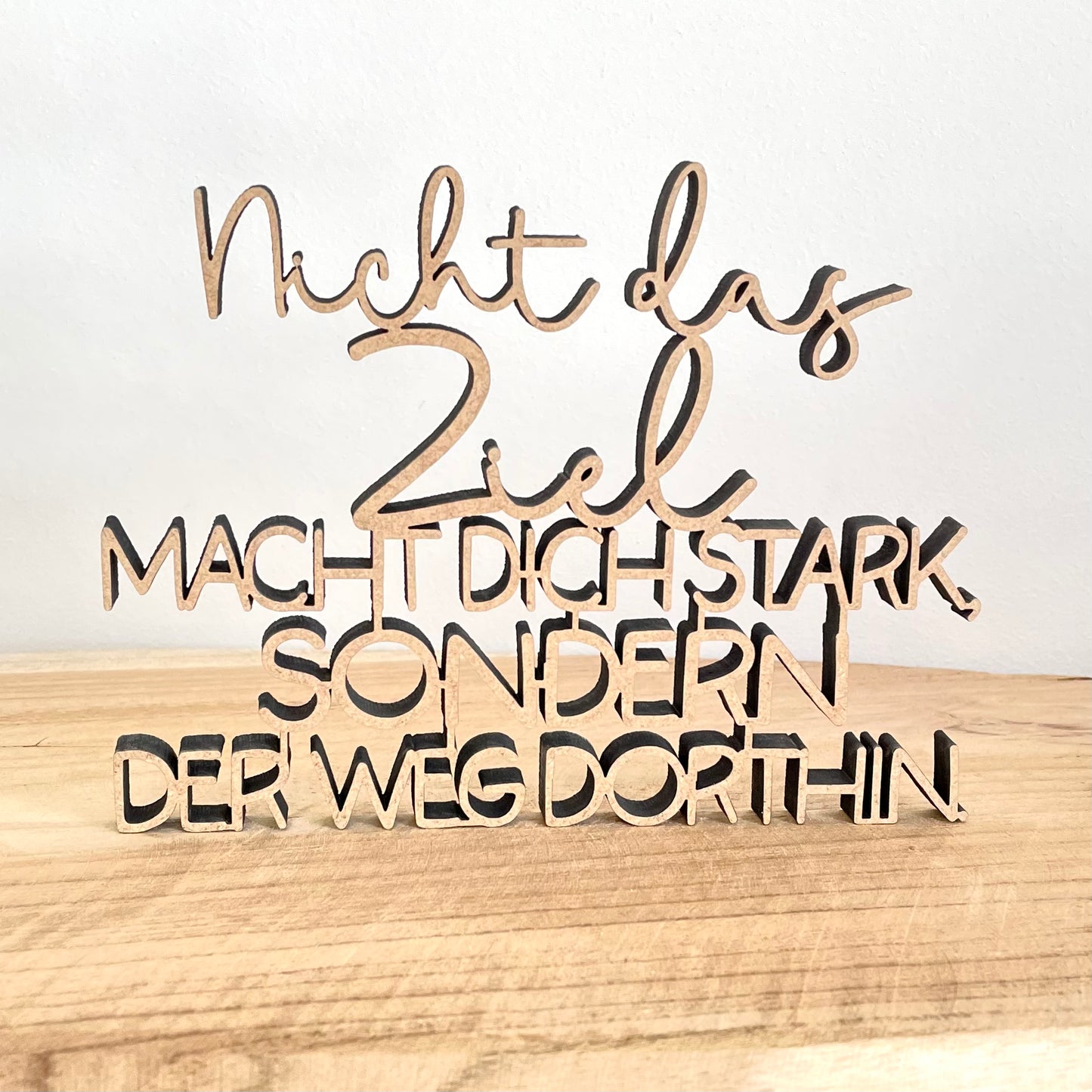 Nicht das Ziel macht dich stark, sondern der Weg dorthin.