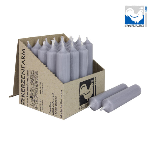 Kerze 100/22 mm Grau