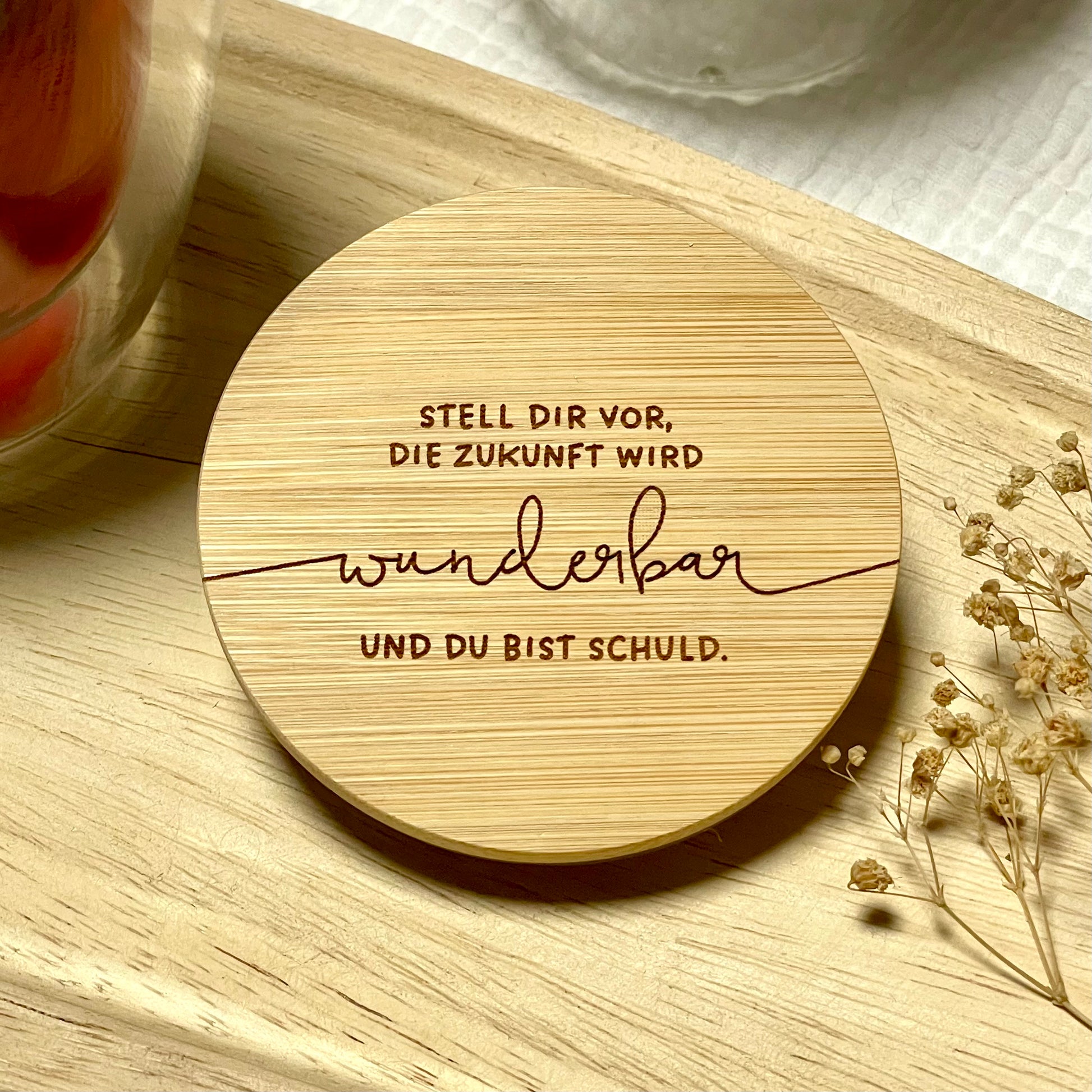 Thermobecher mit Spruch individualisierbar