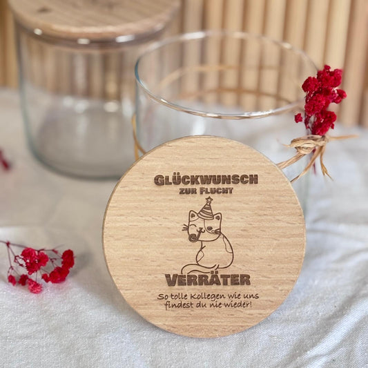 Vorratsglas Abschied Kollegin / Kollege