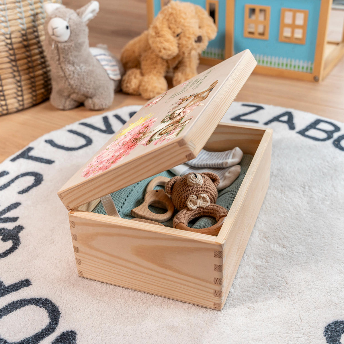 Erinnerungsbox aus Holz Motiv Fee 1, Produktbild 2