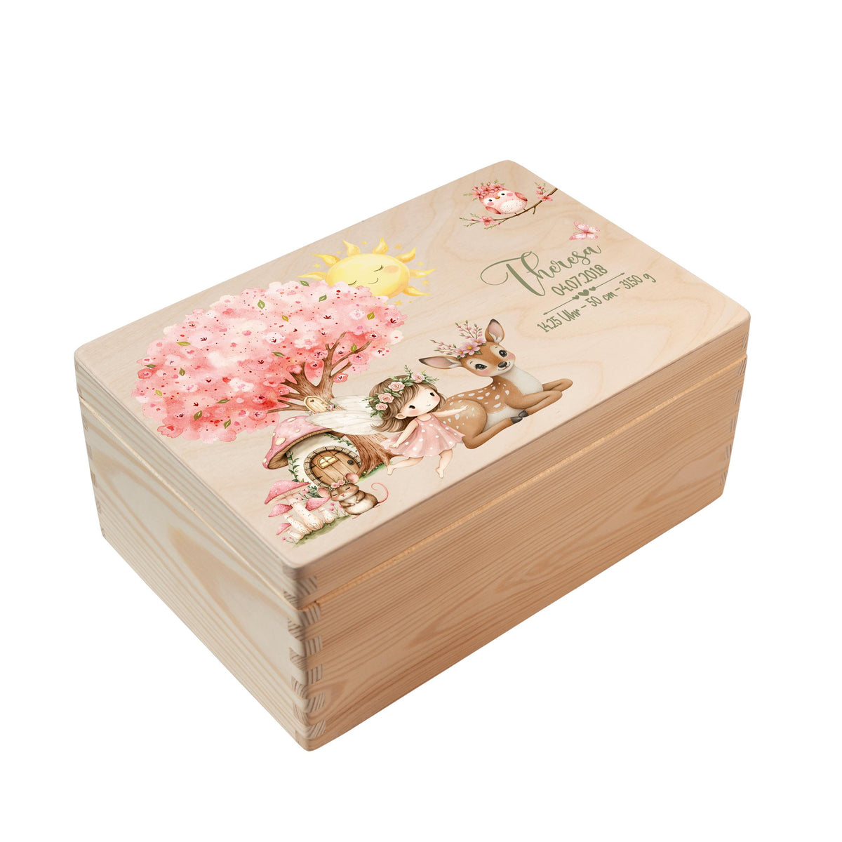 Erinnerungsbox aus Holz Motiv Fee 1, Produktbild 5