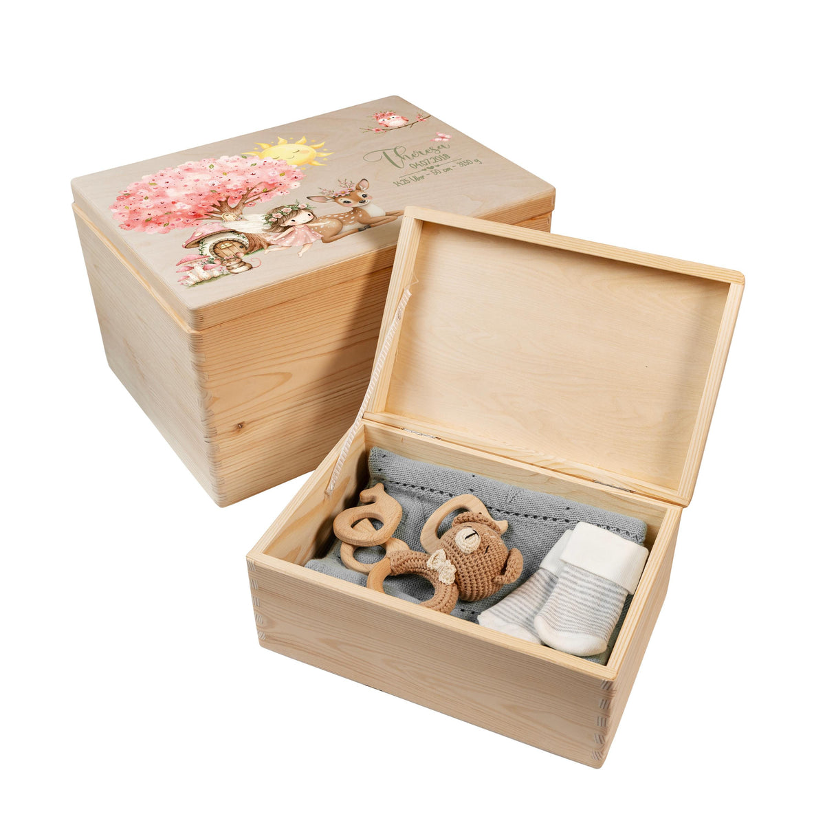 Erinnerungsbox aus Holz Motiv Fee 1, Produktbild 6