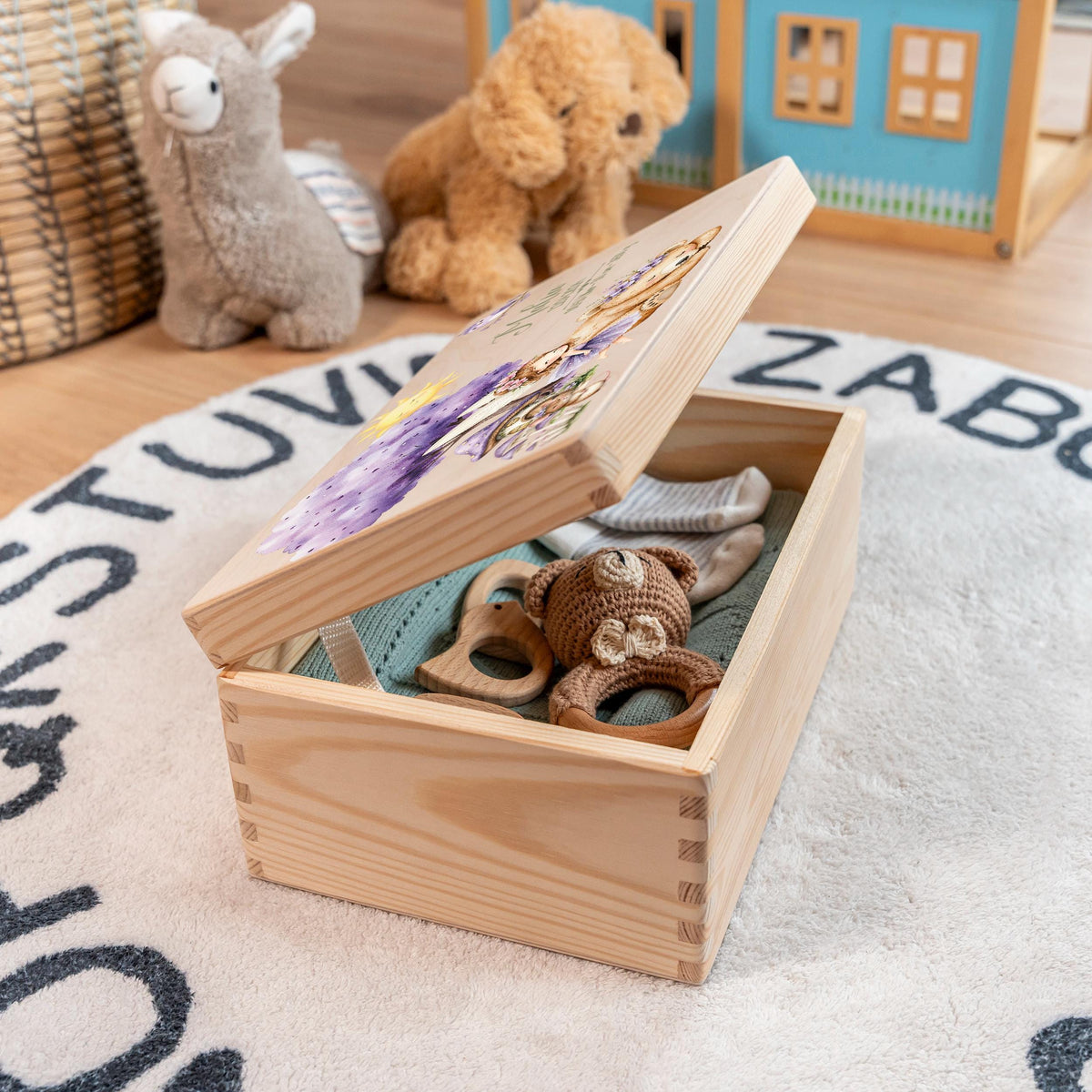 Erinnerungsbox aus Holz Motiv Fee 2, Produktbild 2