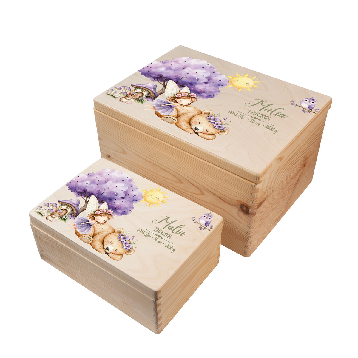 Erinnerungsbox aus Holz Motiv Fee 2, Produktbild 7