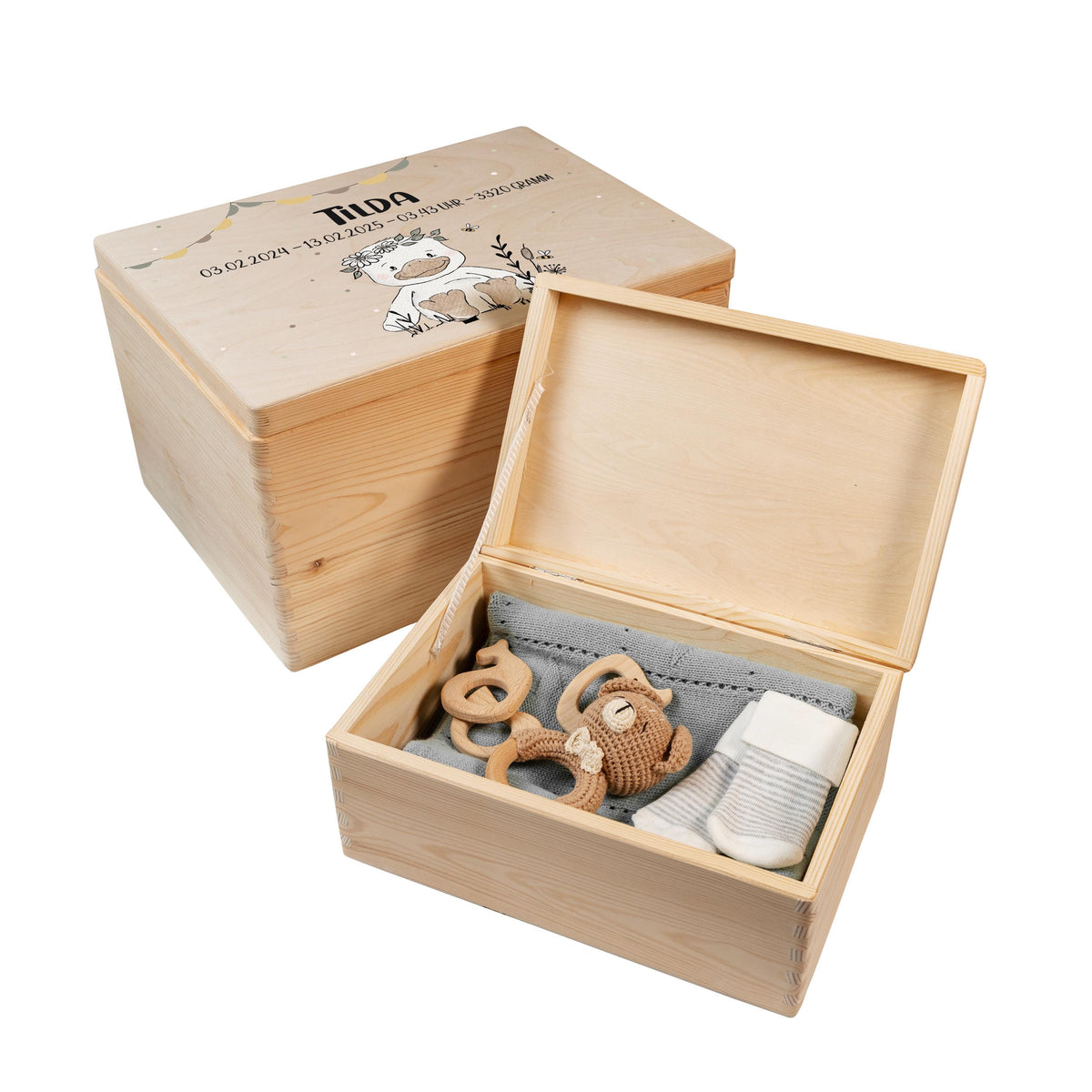 Erinnerungsbox aus Holz mit Motiv Gans 2, Produktbild 6