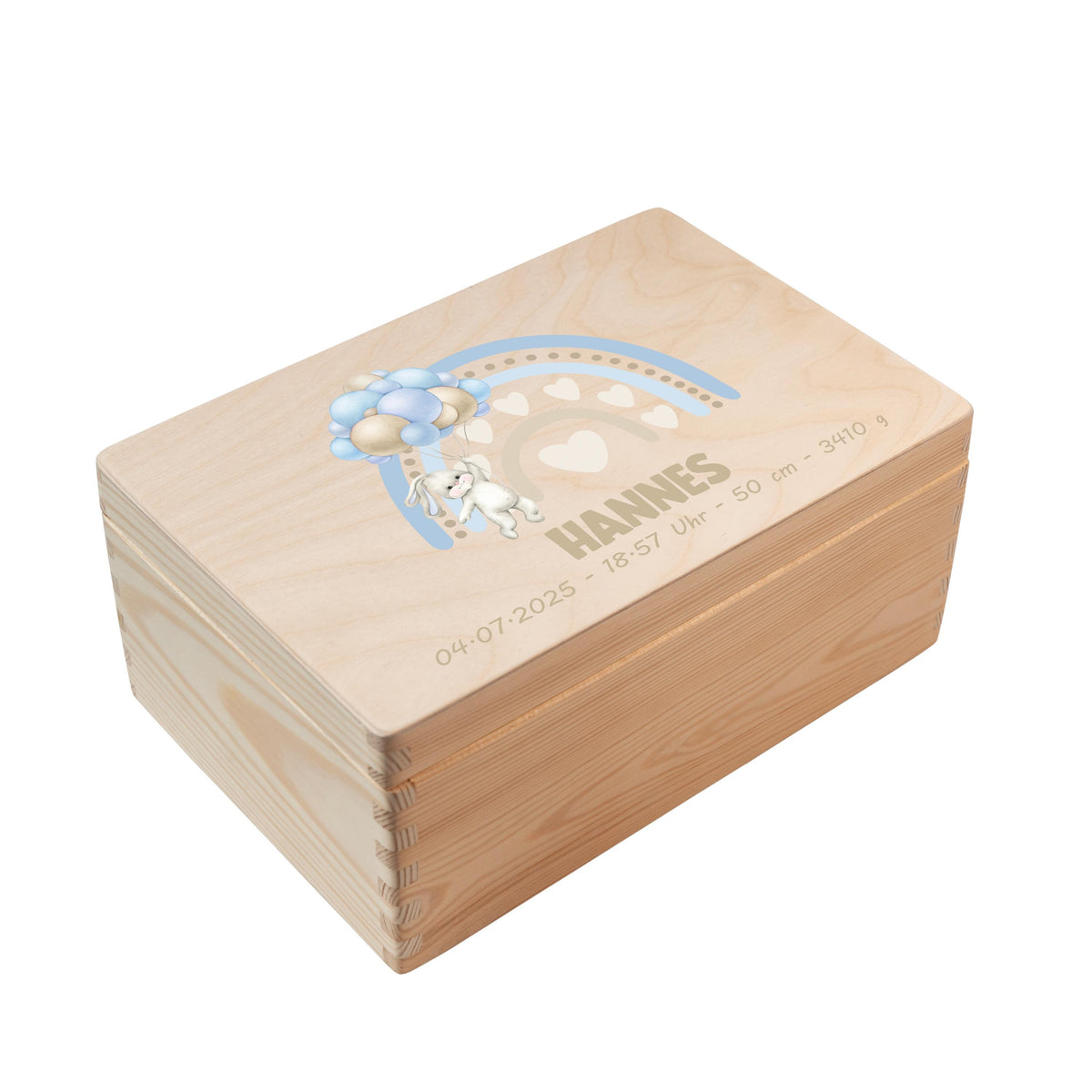 Erinnerungsbox aus Holz Motiv Regenbogen 5, Produktbild 5