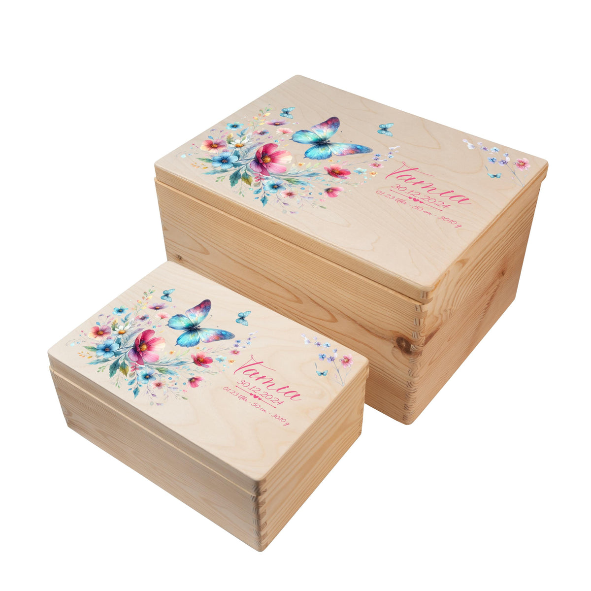 Erinnerungsbox aus Holz Motiv Schmetterling 1, Produktbild 7