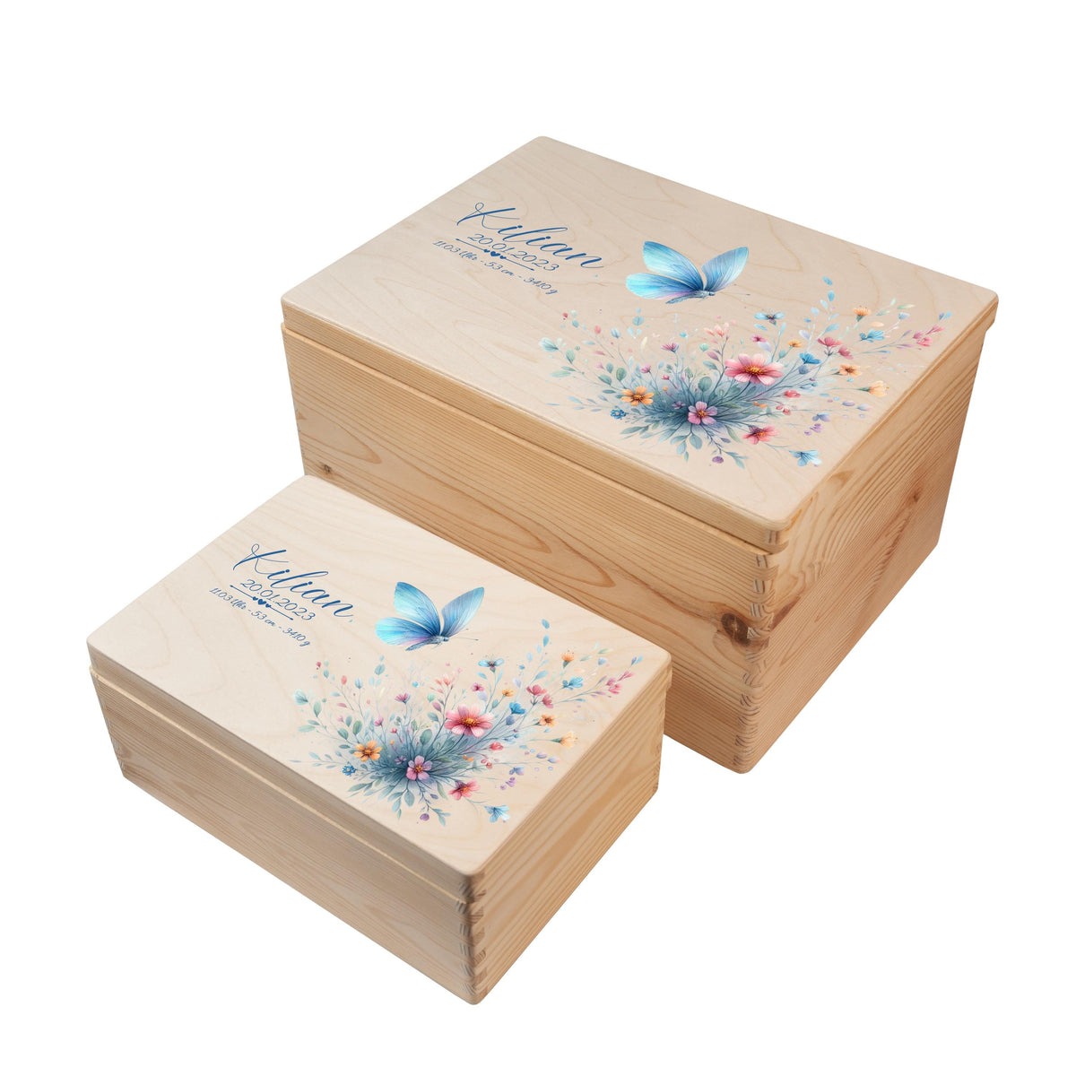 Erinnerungsbox aus Holz Motiv Schmetterling 2, Produktbild 7