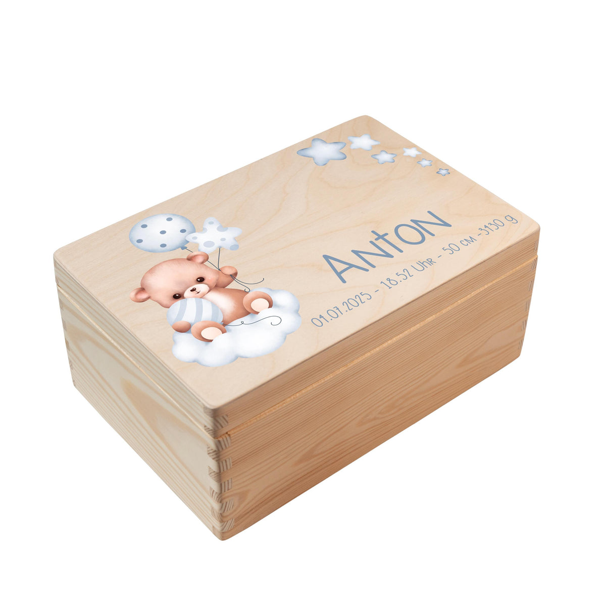 Erinnerungsbox aus Holz Motiv Teddy 1, Produktbild 5