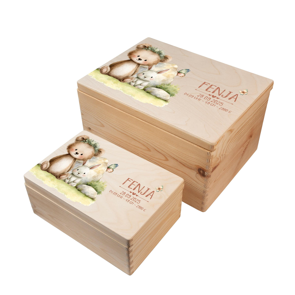Erinnerungsbox aus Holz Motiv Tiere 2, Produktbild 7