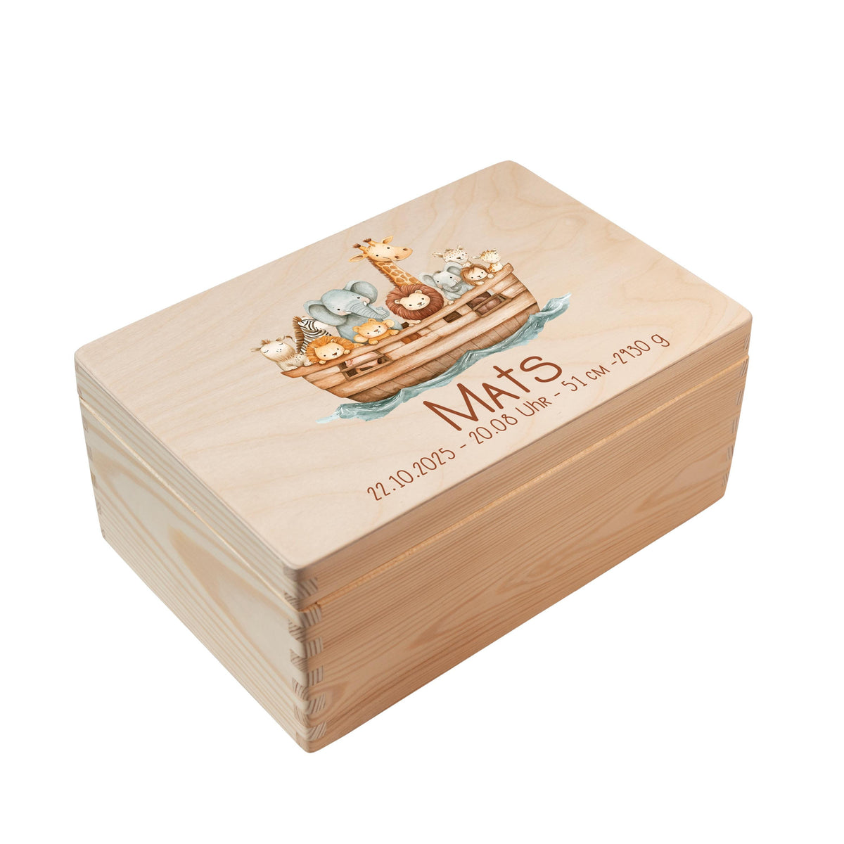Erinnerungsbox aus Holz Motiv Tiere 3, Produktbild 5