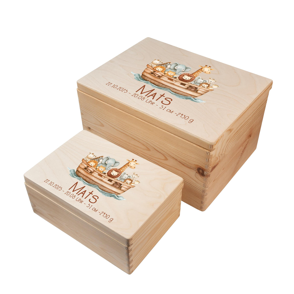 Erinnerungsbox aus Holz Motiv Tiere 3, Produktbild 7