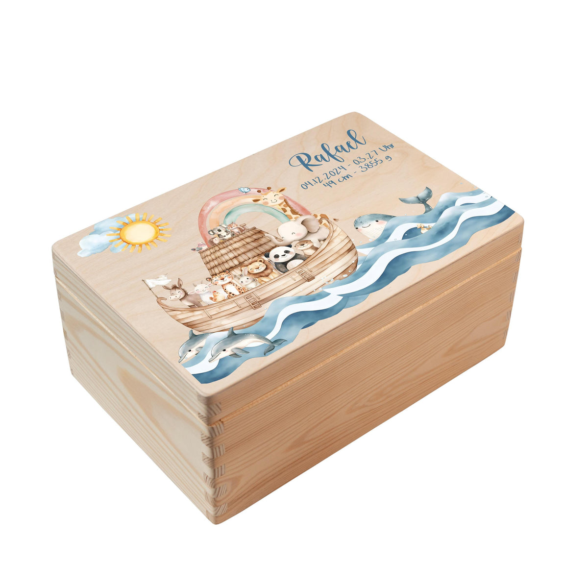 Erinnerungsbox aus Holz Motiv Tiere 5, Produktbild 5
