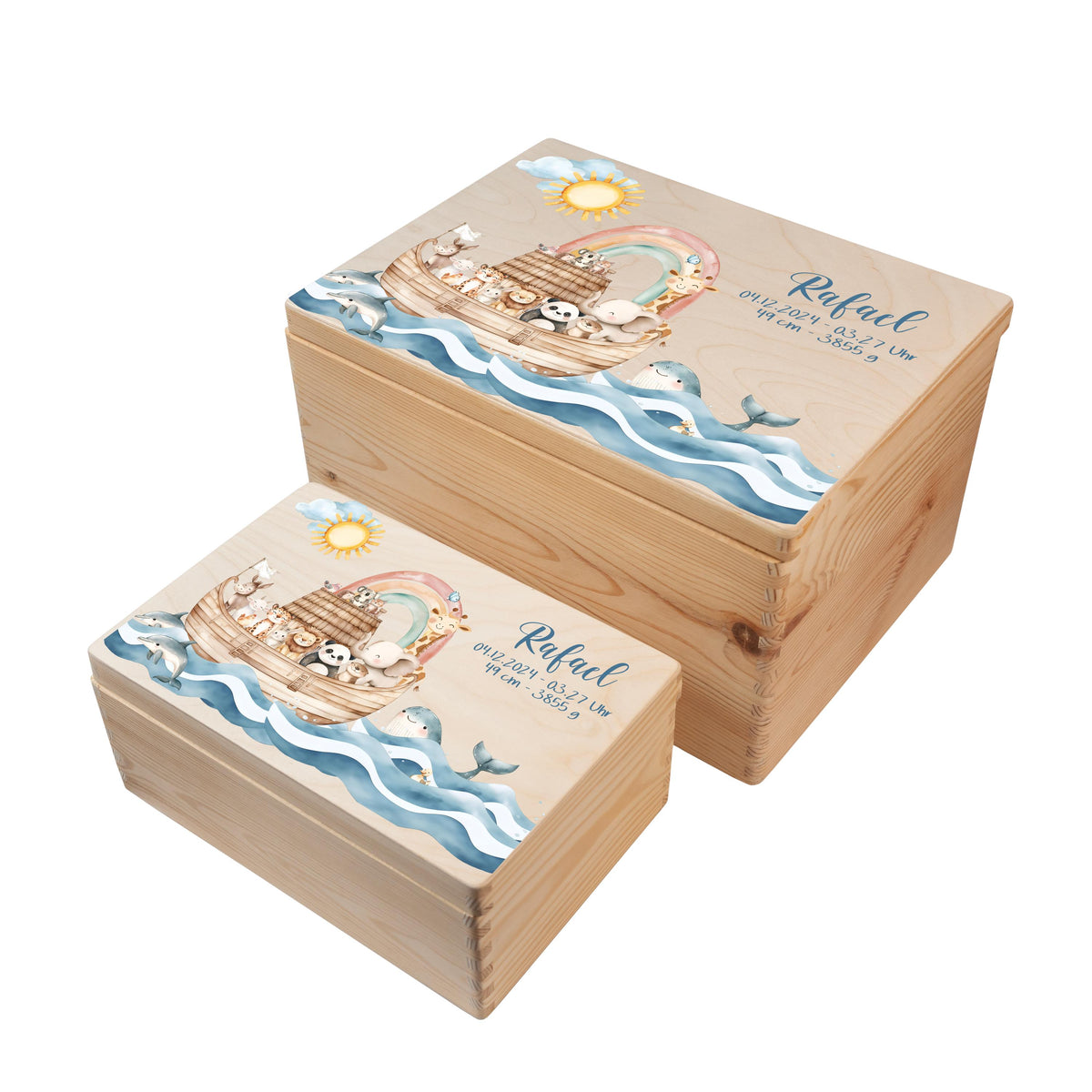 Erinnerungsbox aus Holz Motiv Tiere 5, Produktbild 7
