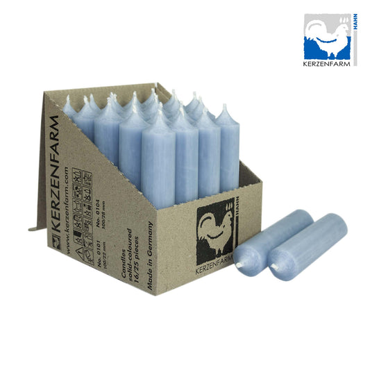 Kerze 100/22 mm Taubenblau