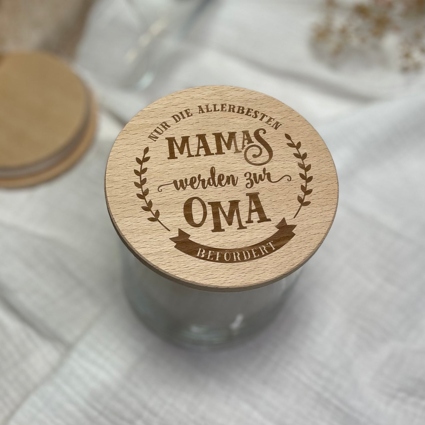 Vorratsglas Nur die allerbesten Mamas werden zur Oma befördert